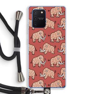 CaseCompany Mammoet: Samsung Galaxy Note 10 Lite Transparant Hoesje met koord