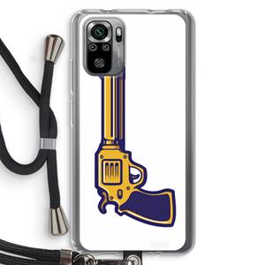 CaseCompany Pew Pew Pew: Xiaomi Redmi Note 10S Transparant Hoesje met koord