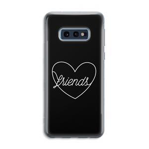CaseCompany Friends heart black: Samsung Galaxy S10e Transparant Hoesje