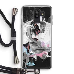 CaseCompany Camouflage de sommeil: Samsung Galaxy J8 (2018) Transparant Hoesje met koord