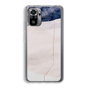 CaseCompany Stone White: Xiaomi Redmi Note 10S Transparant Hoesje