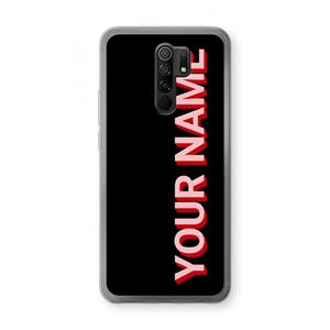 CaseCompany Namecase: Xiaomi Redmi 9 Transparant Hoesje