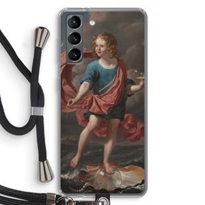 CaseCompany Soap Bubbles: Samsung Galaxy S21 Transparant Hoesje met koord