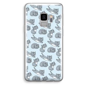 CaseCompany Poezen: Samsung Galaxy S9 Transparant Hoesje