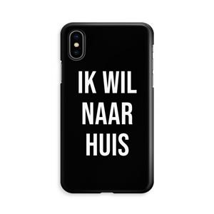 CaseCompany Ik wil naar huis - Zwart: iPhone Xs Volledig Geprint Hoesje