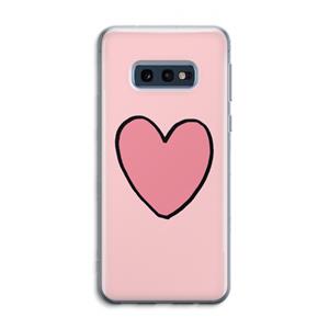 CaseCompany Hartje: Samsung Galaxy S10e Transparant Hoesje