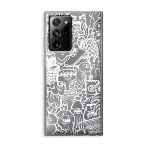 CaseCompany Vexx Mixtape #2: Samsung Galaxy Note 20 Ultra / Note 20 Ultra 5G Transparant Hoesje