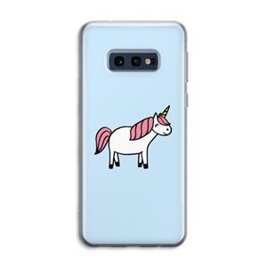 CaseCompany Eenhoorn: Samsung Galaxy S10e Transparant Hoesje