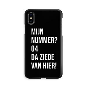 CaseCompany Da ziede van hier - Zwart: iPhone Xs Volledig Geprint Hoesje