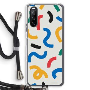 CaseCompany Illustratieve pop 2: Sony Sony Xperia 10 III Transparant Hoesje met koord