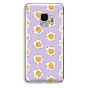 CaseCompany Bacon to my eggs #1: Samsung Galaxy S9 Transparant Hoesje