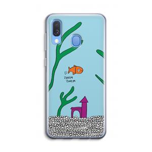 CaseCompany Aquarium: Samsung Galaxy A40 Transparant Hoesje