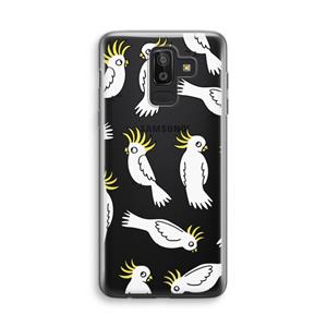 CaseCompany Papegaai: Samsung Galaxy J8 (2018) Transparant Hoesje