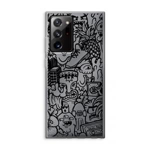 CaseCompany Vexx Black Mixtape: Samsung Galaxy Note 20 Ultra / Note 20 Ultra 5G Transparant Hoesje