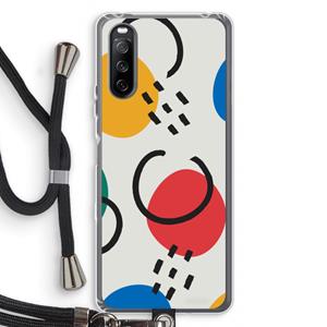 CaseCompany Illustratieve pop 3: Sony Sony Xperia 10 III Transparant Hoesje met koord