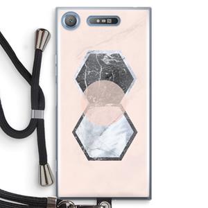 CaseCompany Creatieve toets: Sony Xperia XZ1 Transparant Hoesje met koord