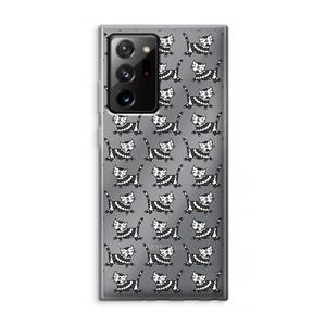 CaseCompany Zwarte poes: Samsung Galaxy Note 20 Ultra / Note 20 Ultra 5G Transparant Hoesje