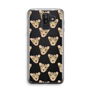 CaseCompany Tijger: Samsung Galaxy J8 (2018) Transparant Hoesje