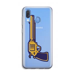 CaseCompany Pew Pew Pew: Samsung Galaxy A40 Transparant Hoesje