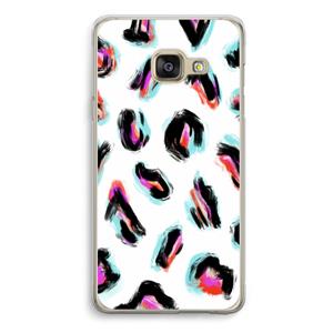 CaseCompany Cheetah color: Samsung A3 (2017) Transparant Hoesje