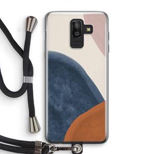 CaseCompany Geo #1: Samsung Galaxy J8 (2018) Transparant Hoesje met koord