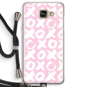 CaseCompany XOXO: Samsung Galaxy A5 (2016) Transparant Hoesje met koord