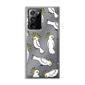CaseCompany Papegaai: Samsung Galaxy Note 20 Ultra / Note 20 Ultra 5G Transparant Hoesje