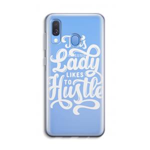 CaseCompany Hustle Lady: Samsung Galaxy A40 Transparant Hoesje