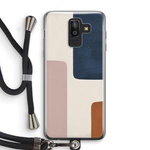 CaseCompany Geo #5: Samsung Galaxy J8 (2018) Transparant Hoesje met koord