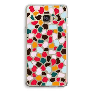 CaseCompany Colored Giraffe: Samsung A3 (2017) Transparant Hoesje