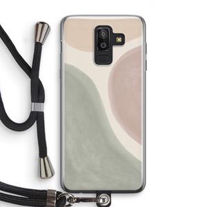 CaseCompany Geo #6: Samsung Galaxy J8 (2018) Transparant Hoesje met koord