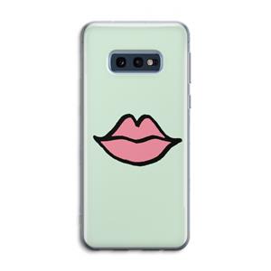 CaseCompany Kusje: Samsung Galaxy S10e Transparant Hoesje