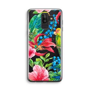 CaseCompany Papegaaien: Samsung Galaxy J8 (2018) Transparant Hoesje