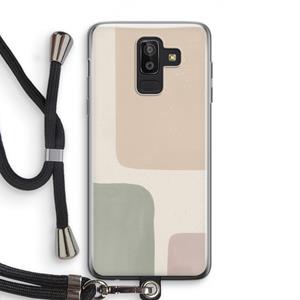 CaseCompany Geo #7: Samsung Galaxy J8 (2018) Transparant Hoesje met koord