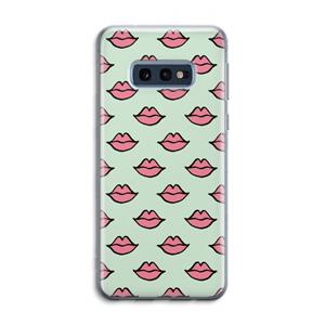 CaseCompany Lipjes: Samsung Galaxy S10e Transparant Hoesje