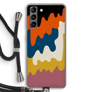 CaseCompany Baar A: Samsung Galaxy S21 Transparant Hoesje met koord