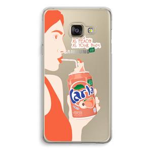 CaseCompany Peach please!: Samsung A3 (2017) Transparant Hoesje