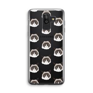 CaseCompany It's a Purrr Case: Samsung Galaxy J8 (2018) Transparant Hoesje