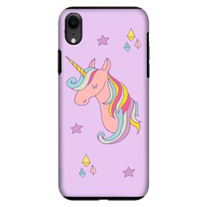 CaseCompany Roze eenhoorn: iPhone XR Tough Case