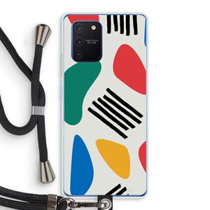 CaseCompany Illustratieve pop 1: Samsung Galaxy Note 10 Lite Transparant Hoesje met koord
