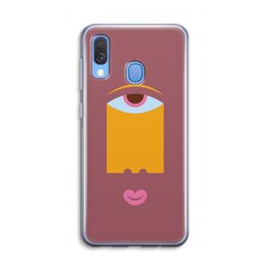CaseCompany Mono V: Samsung Galaxy A40 Transparant Hoesje