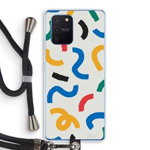 CaseCompany Illustratieve pop 2: Samsung Galaxy Note 10 Lite Transparant Hoesje met koord