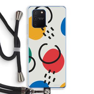 CaseCompany Illustratieve pop 3: Samsung Galaxy Note 10 Lite Transparant Hoesje met koord