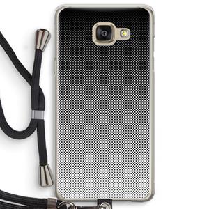 CaseCompany Musketon Halftone: Samsung Galaxy A5 (2016) Transparant Hoesje met koord