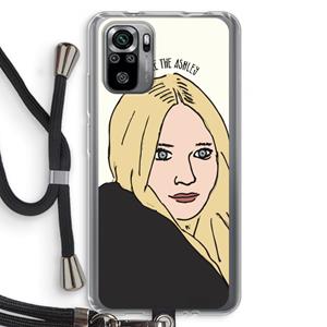 CaseCompany Ashley: Xiaomi Redmi Note 10S Transparant Hoesje met koord