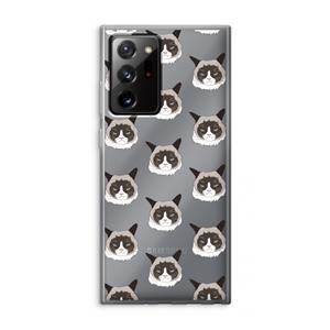 CaseCompany It's a Purrr Case: Samsung Galaxy Note 20 Ultra / Note 20 Ultra 5G Transparant Hoesje