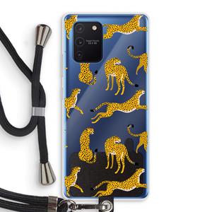 CaseCompany Luipaard: Samsung Galaxy Note 10 Lite Transparant Hoesje met koord