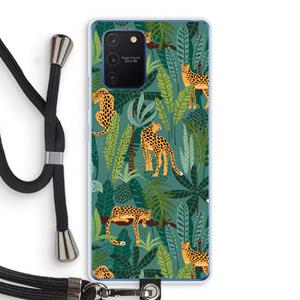 CaseCompany Luipaard 2: Samsung Galaxy Note 10 Lite Transparant Hoesje met koord