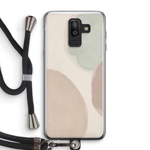 CaseCompany Geo #8: Samsung Galaxy J8 (2018) Transparant Hoesje met koord