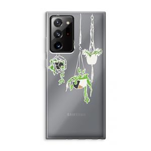 CaseCompany Hang In There: Samsung Galaxy Note 20 Ultra / Note 20 Ultra 5G Transparant Hoesje